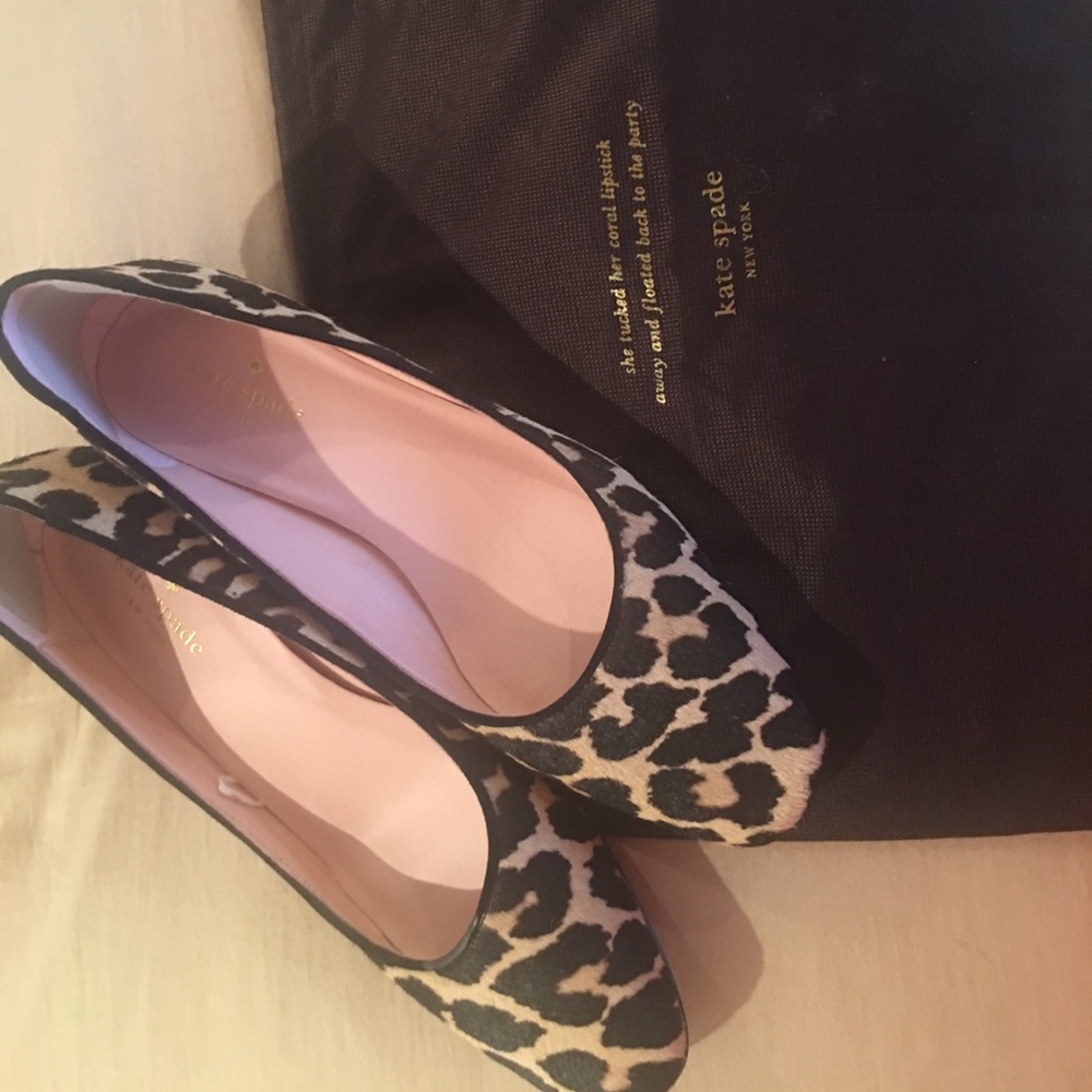 Kate spade leopard heels